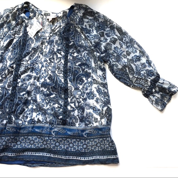 Dress Barn Tops - NWT Dress Barn 3/4 Sleeve Quarter Button Up Blouse